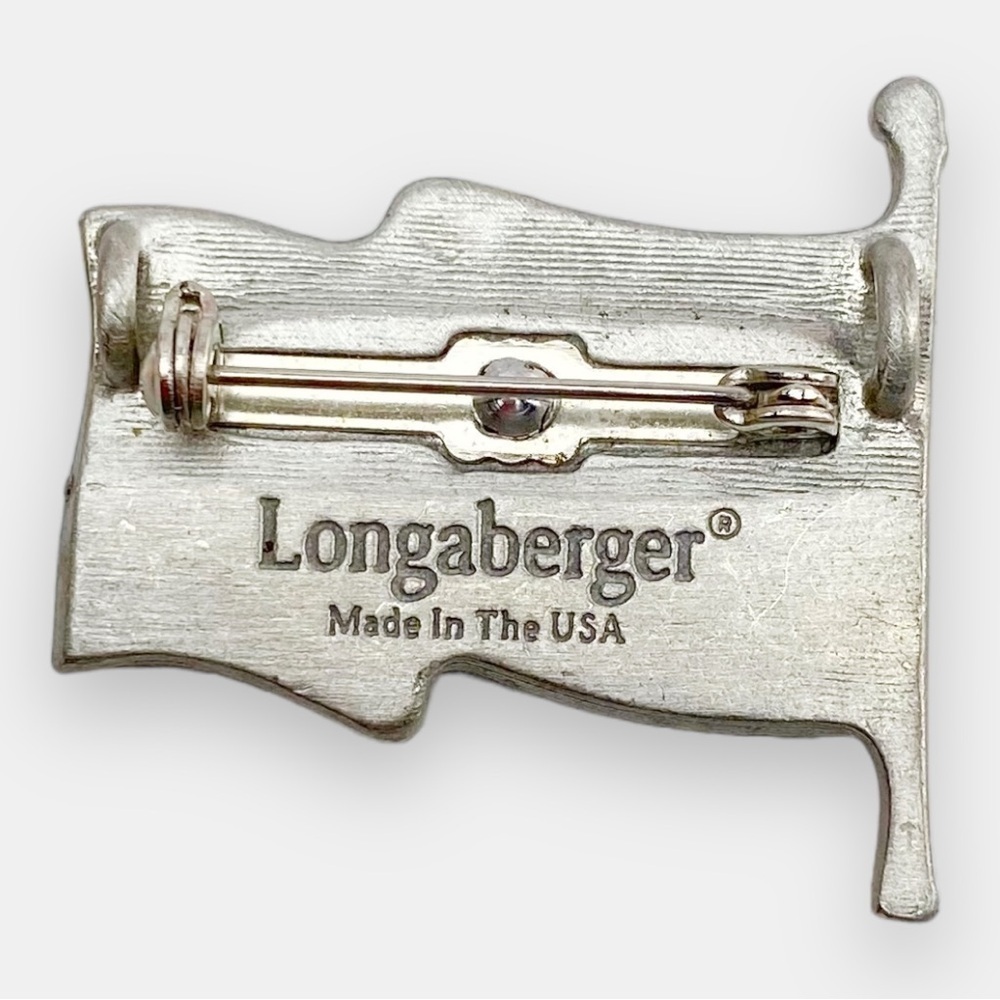 Longaberger American Flag Brooch - Picture 2 of 3